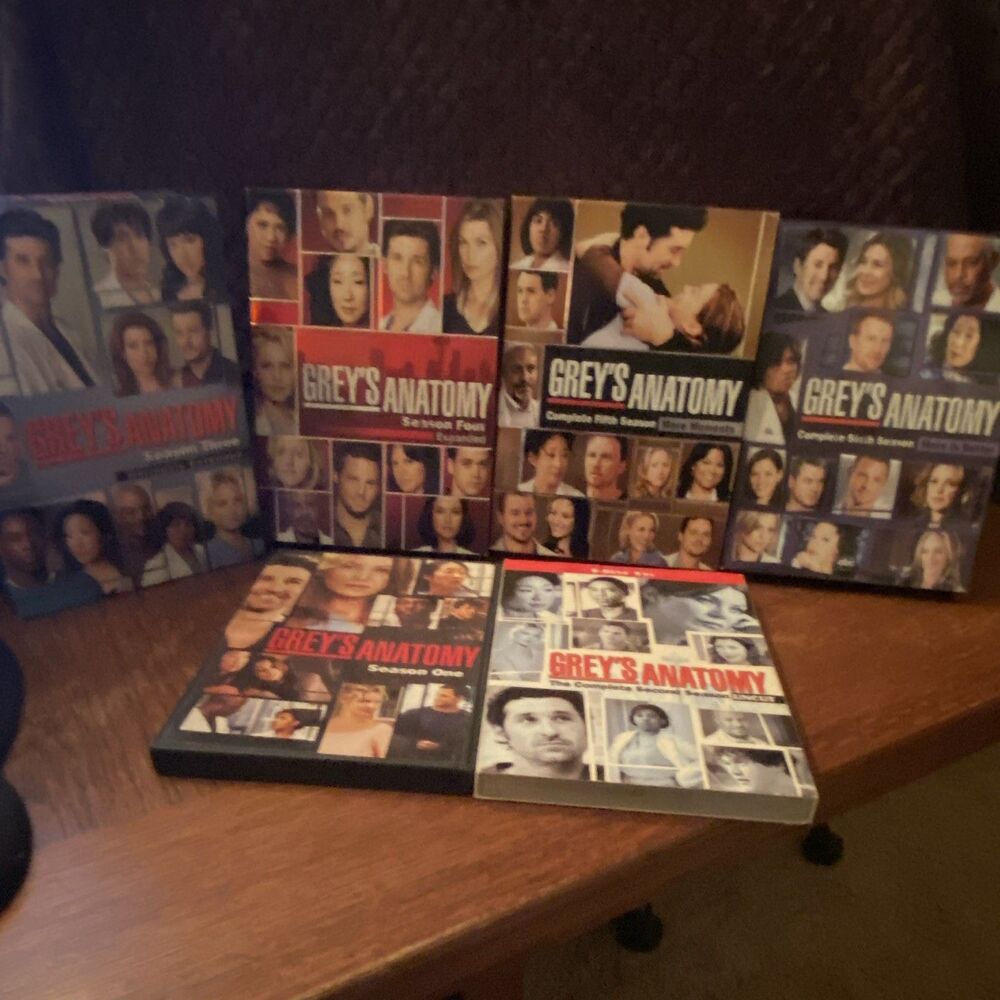 GREY'S ANATOMY DVD TV SERIES COMPLETE SEASONS 1-6 UNCUT